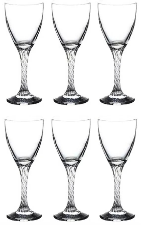 Set 6 Pahare Vin Alb Pasabahce Twist 180 ml  Eleganta si Simplitate pentru Degustari Fine