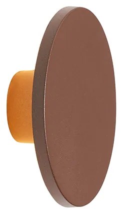 Lampă de perete modernă pentru exterior maro ruginiu, cu LED IP54 - Skyf