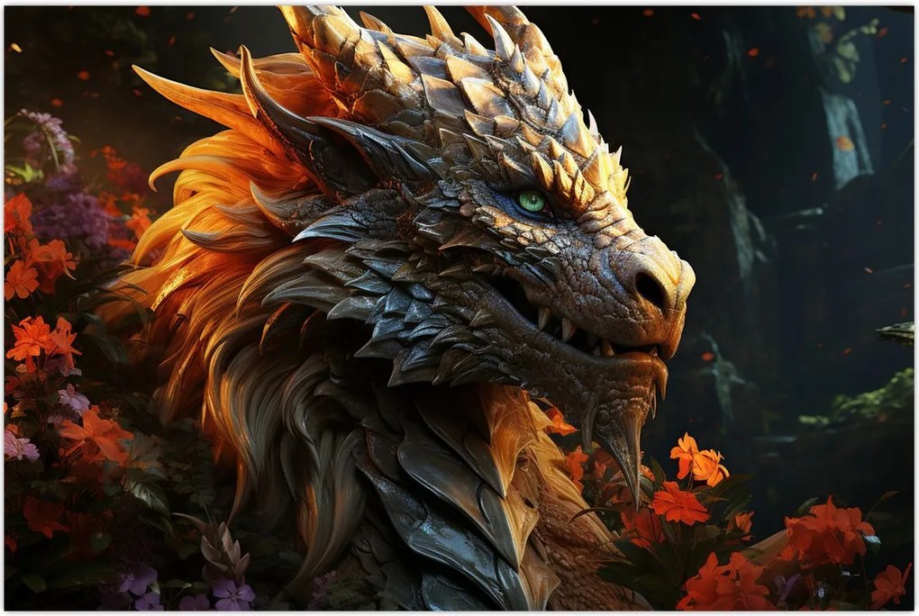 Tablou - Dragon (90x60 cm)