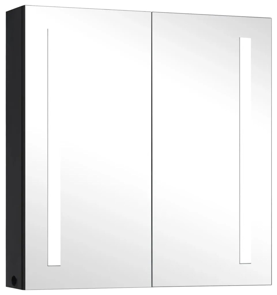 325542 vidaXL Dulap de baie cu oglindă și LED, 62x14x60 cm