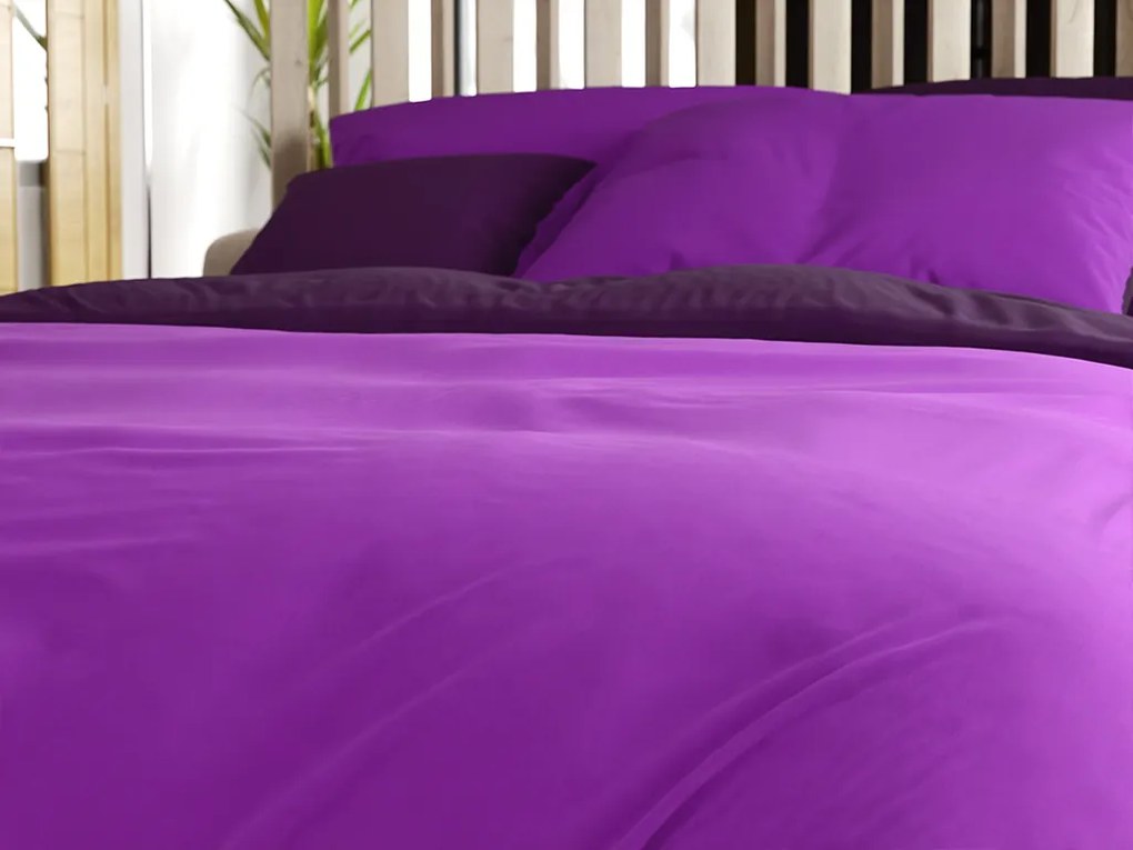 Lenjerie de pat din bumbac VIOLETTA mov Dimensiune lenjerie de pat: 70 x 90 cm | 140 x 200 cm