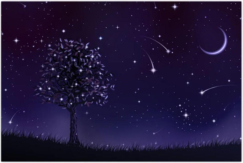 Tablou - Noaptea în ilustrație (90x60 cm)