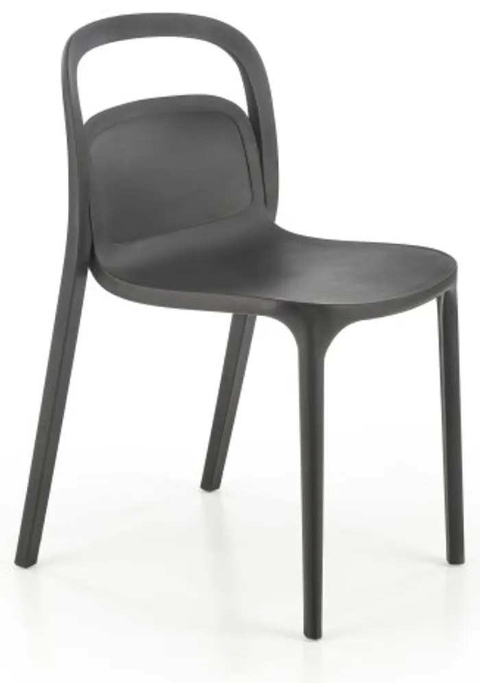 Scaun din plastic negru K490