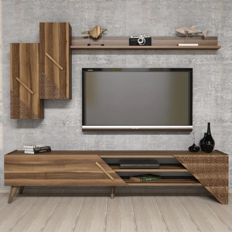 Ansamblu Comoda TV Beril Walnut