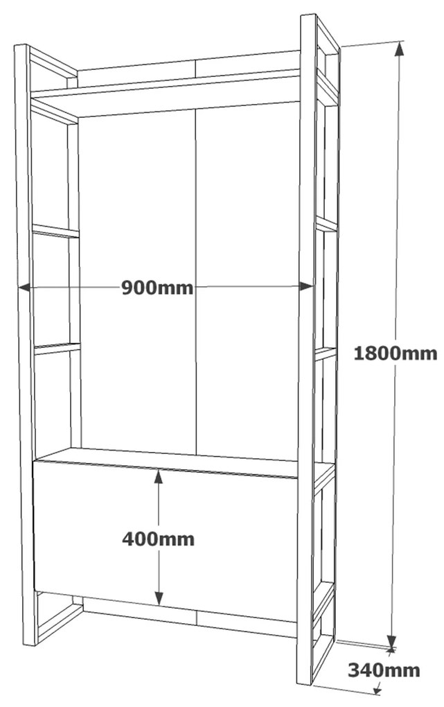Set mobilier pentru hol Mike 18 (Pin atlantic). 1072605