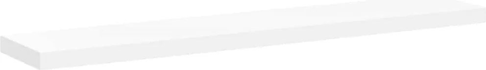 vidaXL Raft de perete suspendat, alb, 120x23,5x3,8 cm, MDF