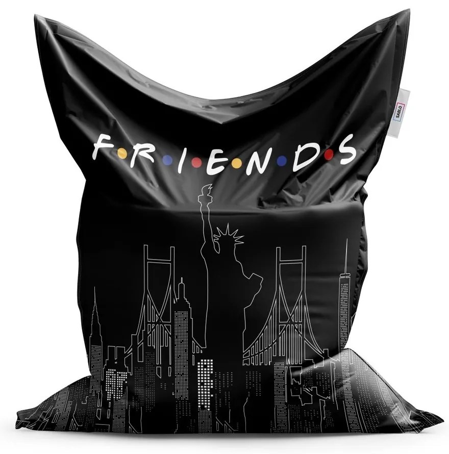 Sac de șezut Classic contururi Friends serial, negru