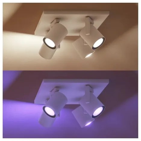 Spot LED RGBW dimabil Philips Hue ARGENTA 4xGU10/4,2W/230V