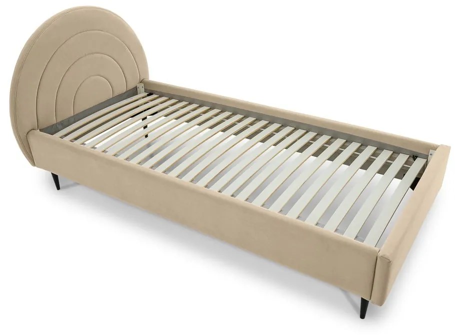 Pat pentru copii bej 90x200 cm Rainbow – Scandic