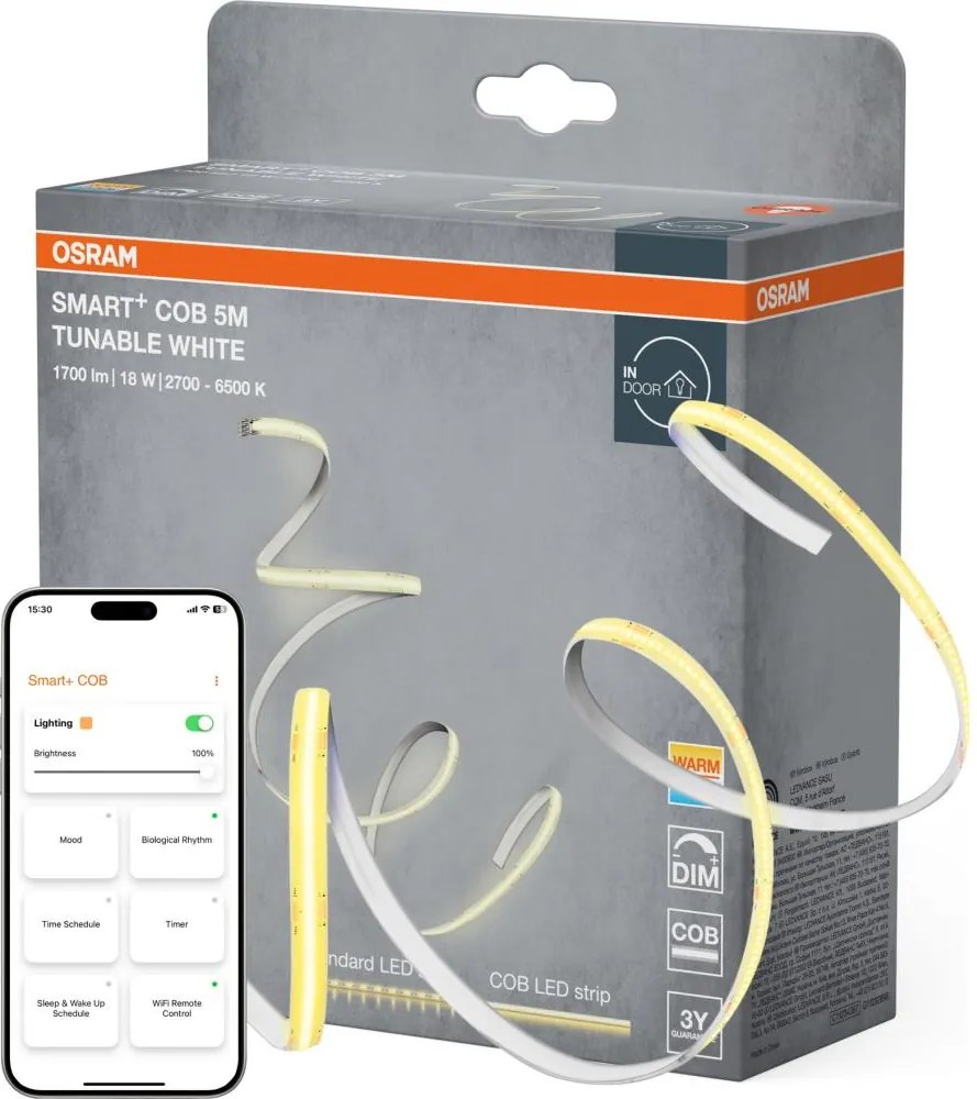 Osram - Bandă LED dimerizabilă SMART+ COB 5m LED/18W/230V 2700-6500K Wi-Fi