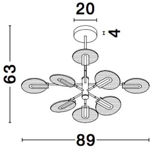 Lustra LED design modern deosebit Genti