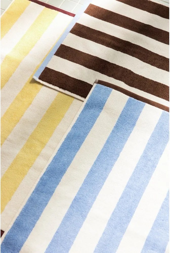 Covoraș de baie galben din material textil 50x80 cm Gobo – noo.ma