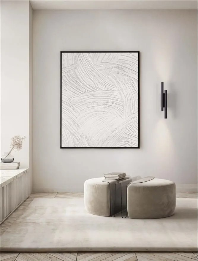 Aplica LED ambientala stil minimalist PARON 2 negru H-38cm