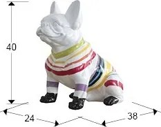 Figurina decorativa caine bulldog Frenchi