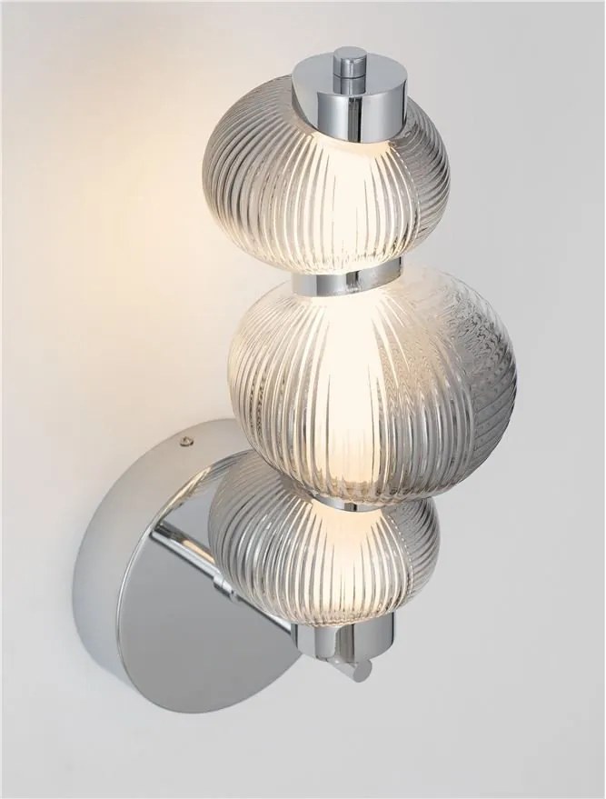 Aplica de perete LED design modern Leda crom