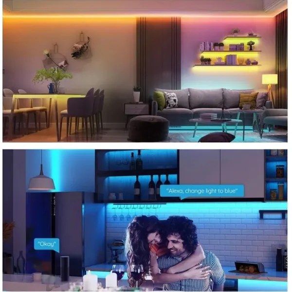 Govee - Bandă LED RGB Wi-Fi inteligentă 5m
