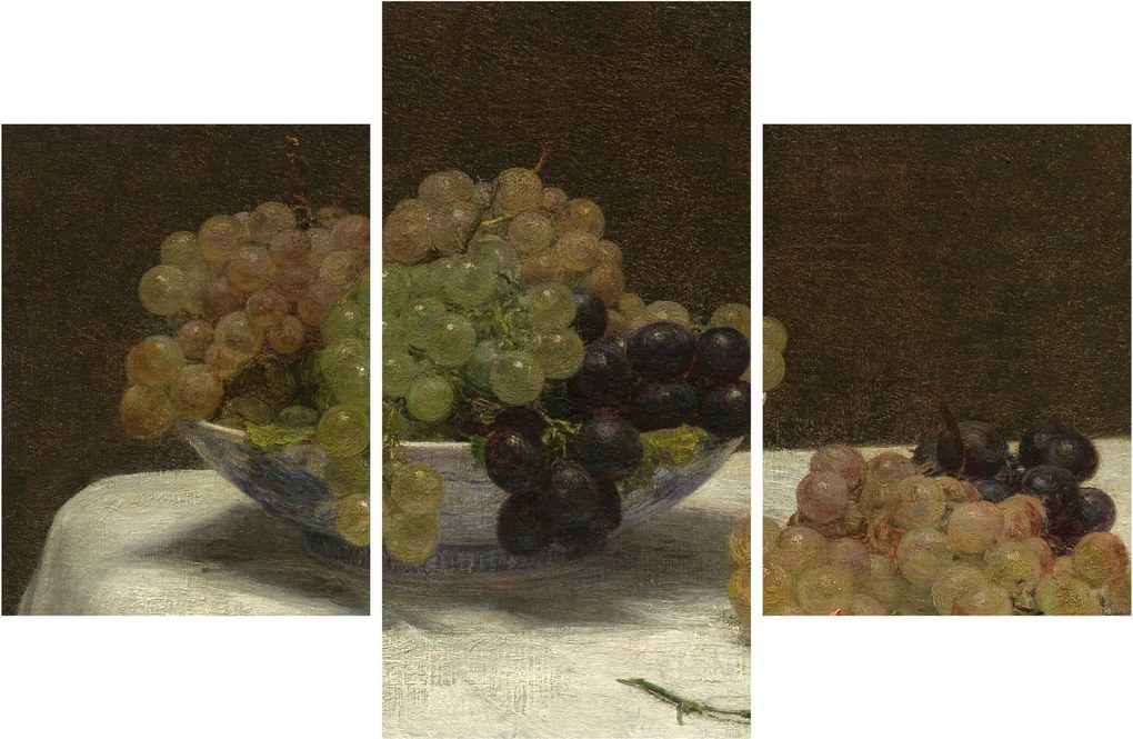 Tablou - Henri Fantin-Latour, Still Life with Grapes and a Carnation, reproducere (90x60 cm)