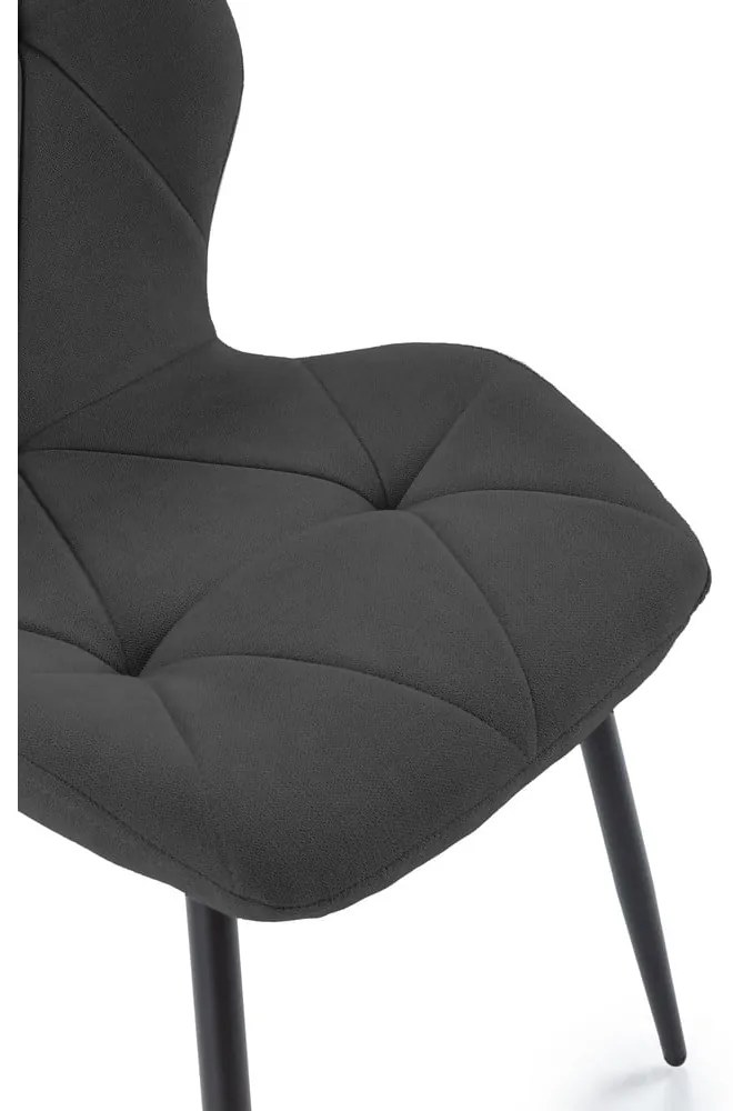 Scaune de dining negre 4 buc. Luna – Marckeric