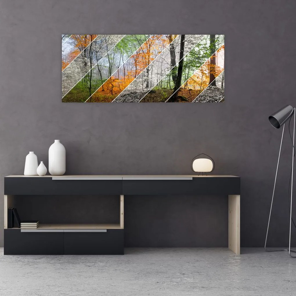 Tablou - Schimbarea anotimpurilor (120x50 cm)