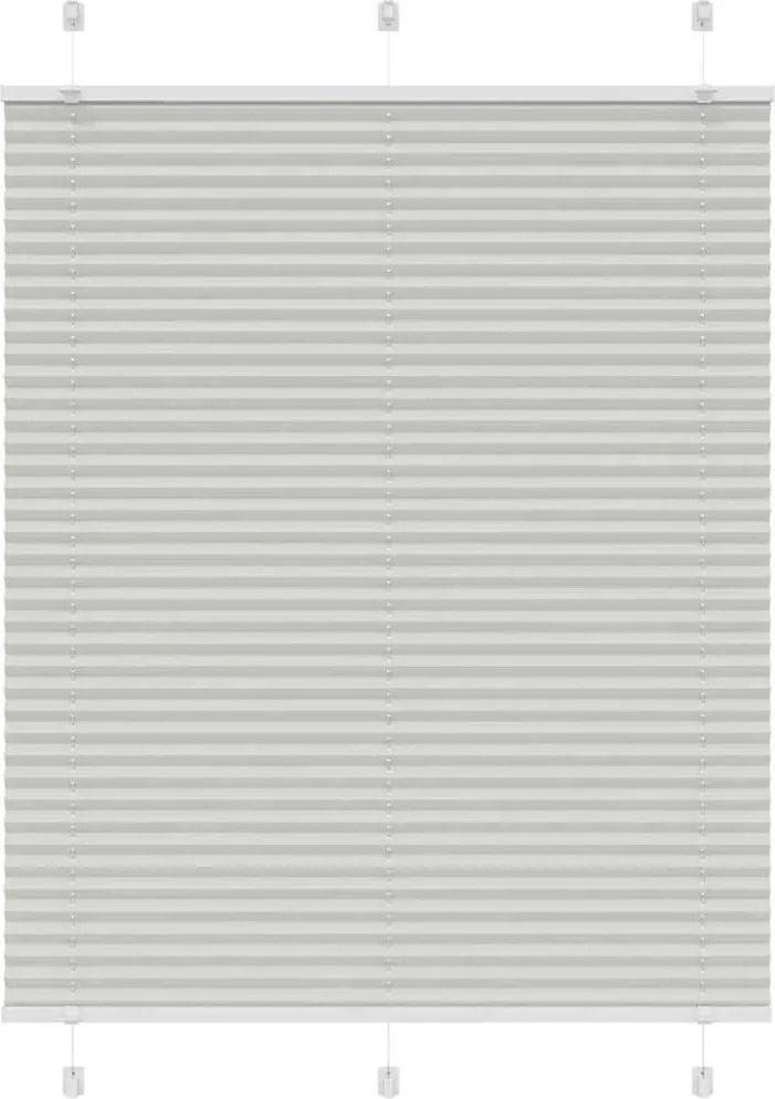 vidaXL Jaluzea plisată gri deschis 110x150 cm Lățime țesătură 109,4 cm
