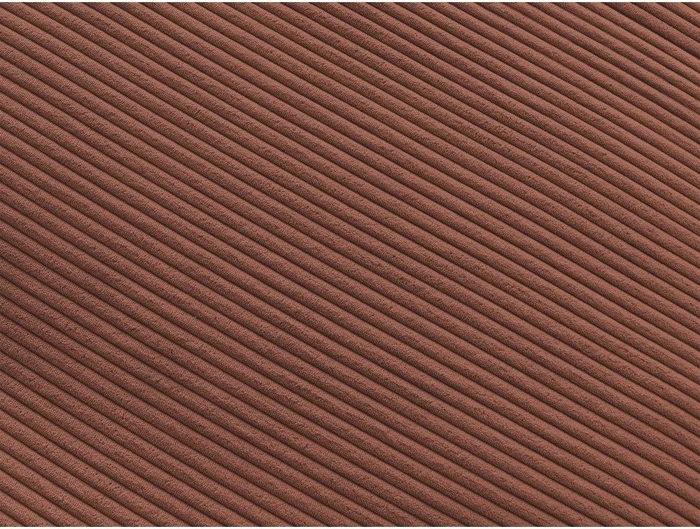 Colțar portocaliu cu tapițerie din catifea reiată Belair – Bobochic Paris