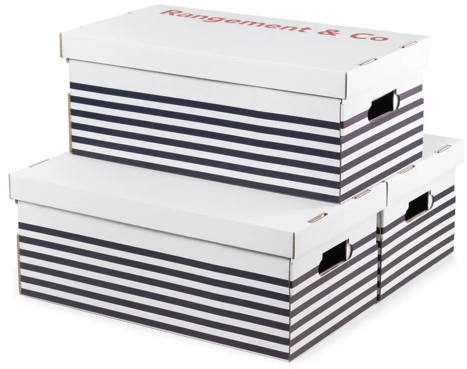 Set 3 cutii pentru depozitare Compactor Marinieres