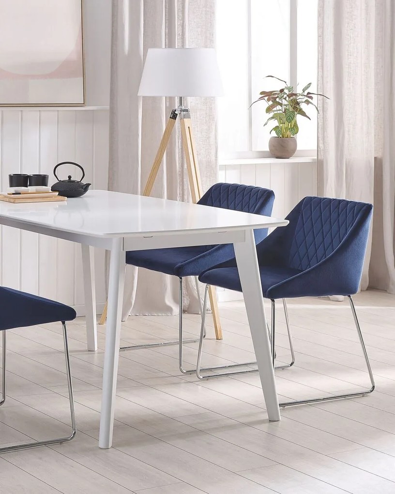 Set 2 buc. scaune pentru sufragerie Aricata (albastru marin). 1009954
