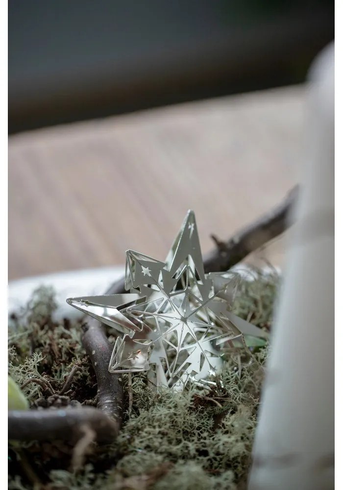 Decorațiune de Crăciun suspendată argintie Kähler Design