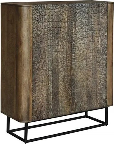 Comoda inalta cu model Krokodil 120cm maro