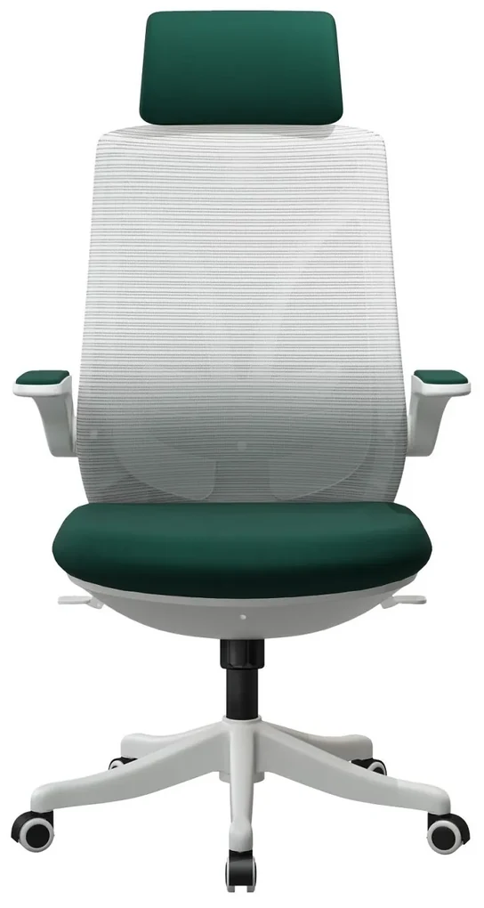 Scaun ergonomic Tania-H, Spătar Mesh, Gri/Verde