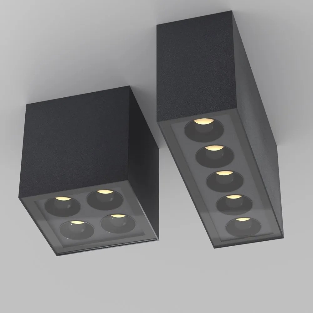 Plafoniera pentru iluminat exterior design modern IP54 Ares negru