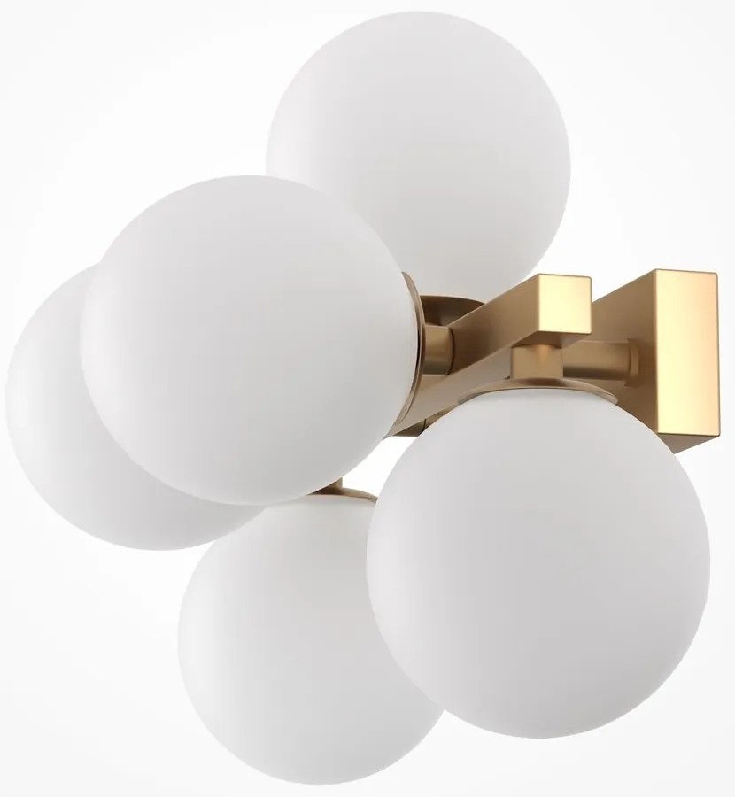 Aplica perete moderna design deosebit Dallas 5 alama/ alb