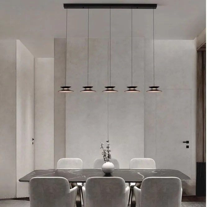 Lustra cu 5 pendule LED design modern Morfi