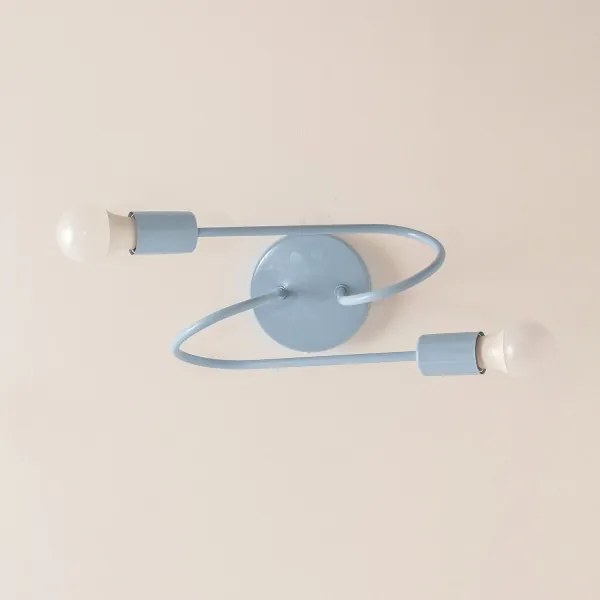 Lustru aplicat OXFORD, 2xE27/15W/230V, albastru