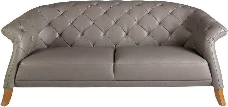 Canapea 2 locuri design LUX Chester Grey Leather