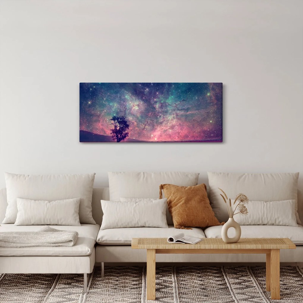Tablou - Cer de noapte din alta dimensie (120x50 cm)