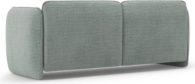 Canapea albastră cu tapițerie din chenille 204 cm Georgia – Micadoni