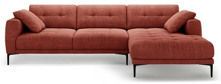 Colțar cărămiziu (cu colț pe partea dreaptă/cu șezlong) Bemy – Micadoni