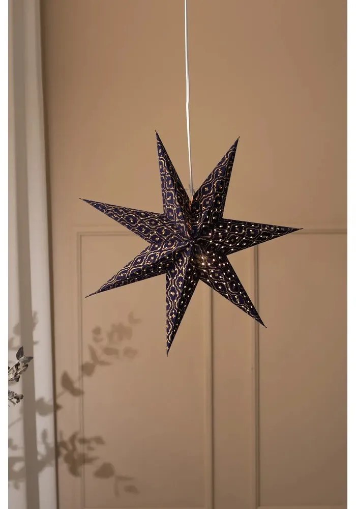 Decorațiune luminoasă de Crăciun albastru-închis suspendată Baroque – Markslöjd