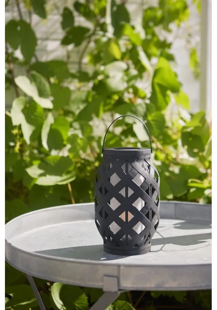 Felinar Star Trading Flame Lantern, înălțime 23 cm, negru
