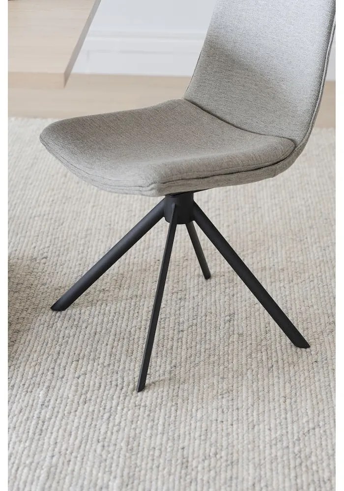 Scaune de dining bej rotative 2 buc. Lowell - Rowico