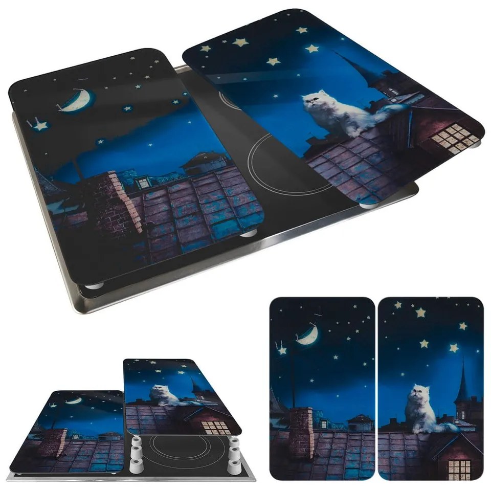 Protecții de aragaz 2 buc. din sticlă temperată 30x52 cm – Maximex