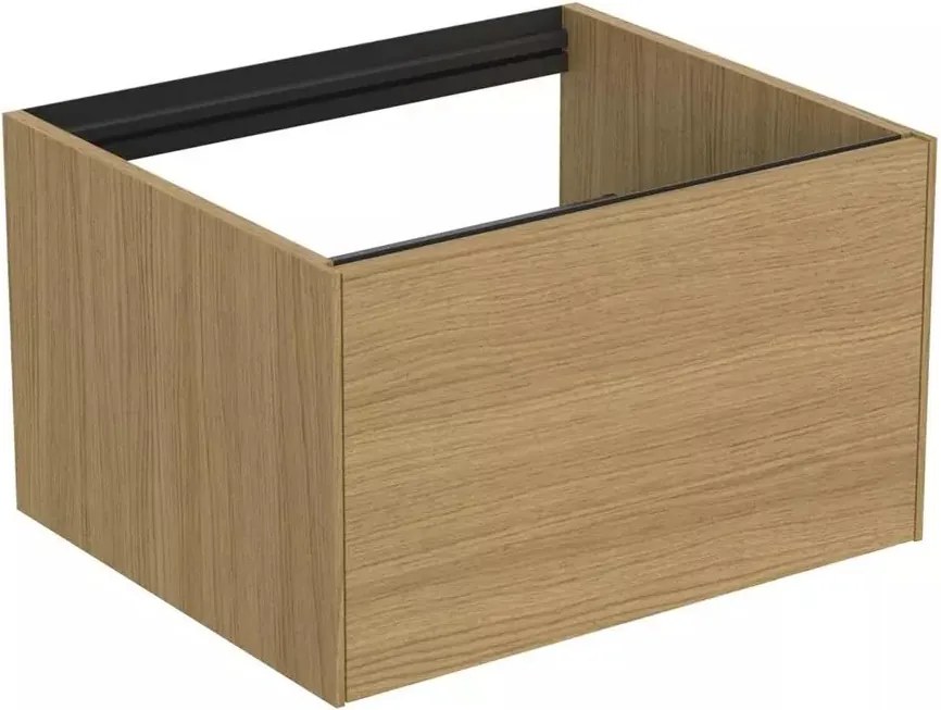 Dulap baza suspendat Ideal Standard Atelier Conca finisaj stejar deschis 1 sertar 60 cm