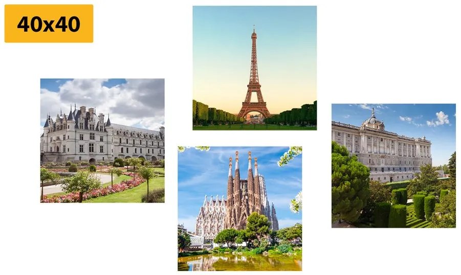 Set tablouri cele mai uimitoare monumente turistice din lume