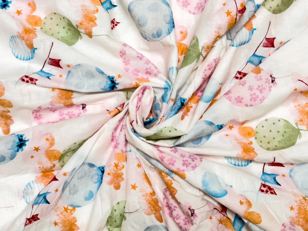 Lenjerie de pat din crep pentru patut Renforcé BALUNEA albă Dimensiune lenjerie de pat: 45 x 65 cm | 90 x 140 cm