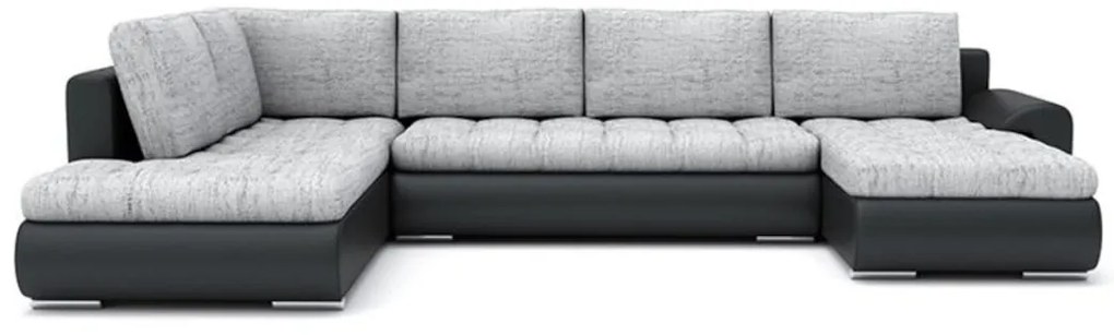 Supermobel Canapea extensibilă în formă de TALHA II, 300x75x200, jasmine 96/soft 17, dreapta