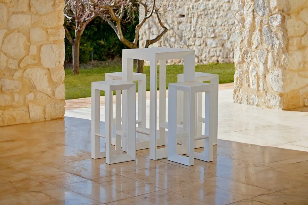 Set 2 tabureti de exterior / interior design modern premium FRAME STOOL 54096 Vondom