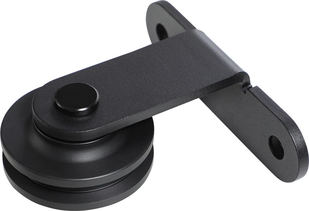 HOMCOM Set feronerie ușă culisantă, oțel carbon, suport 100 kg, pentru uși lemn 3.5-4.5 cm | Aosom Romania