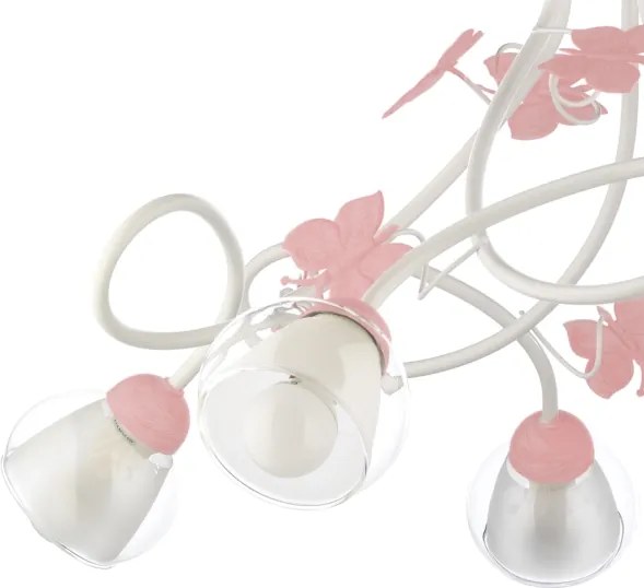 Lustră pentru copii BUTTERFLY 5xE14/6W/230V ONLI