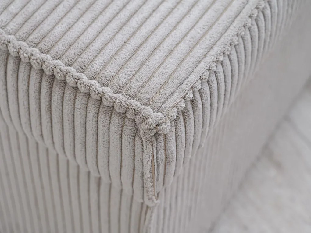 Taburet crem SMART COSARO cu spatiu de depozitare 65x65 cm